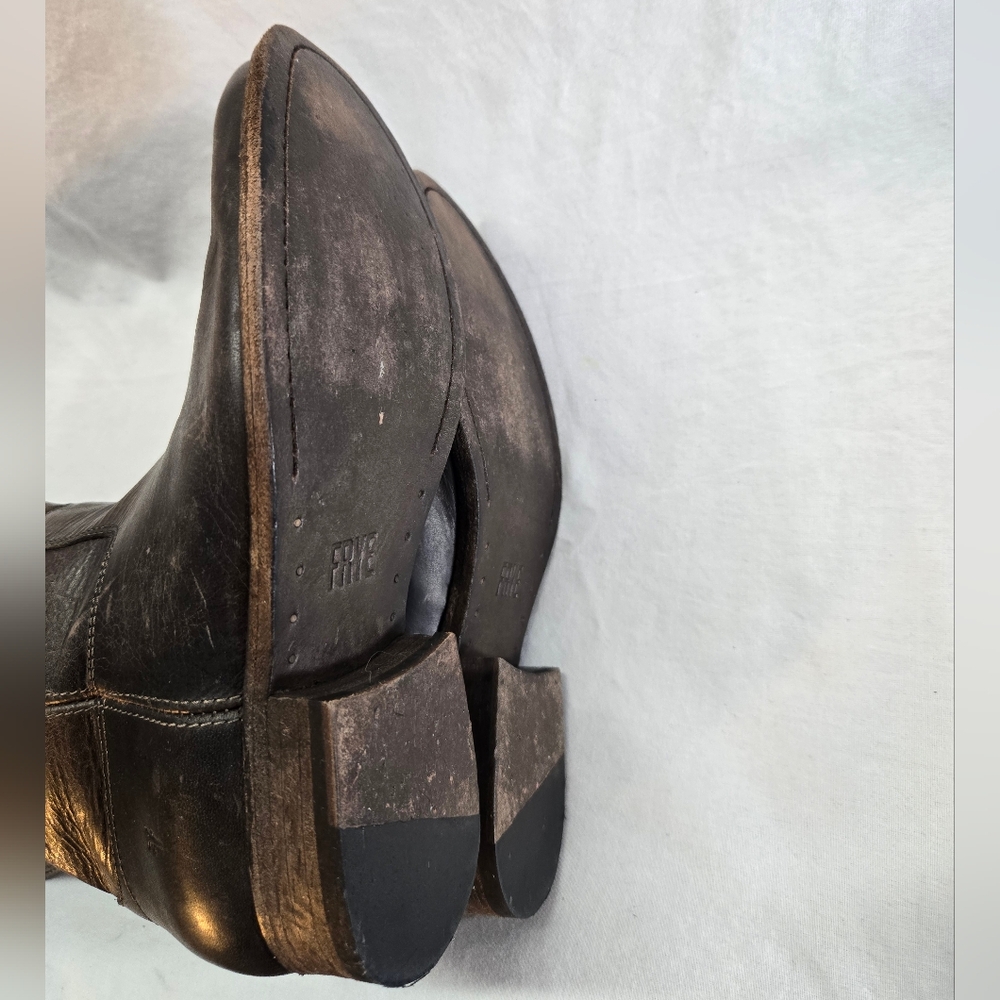 Frye Melissa Brown Leather Women's Size 6B Knee High Boots - Picture 9 of 9